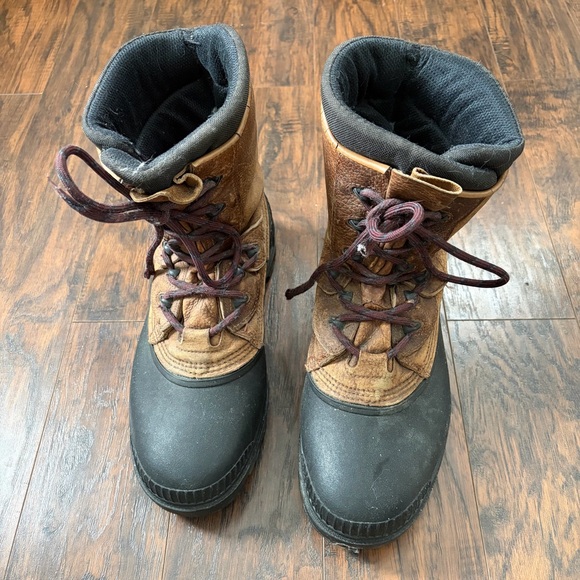 Vintage Sorel Kaufman Leather Canadian Winter Boots - Picture 12 of 15